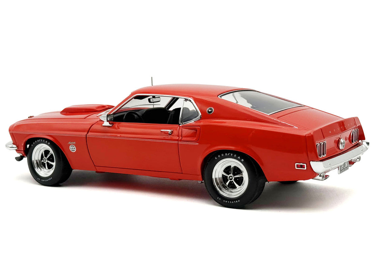 1969 Ford Mustang Limited Edition 600 Flower Power Red Limited Edition to 300 pieces Worldwide 1/18 Diecast Model Car by ACME-3