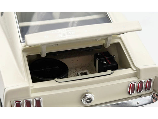 1969 Ford Mustang BOSS 429 "KK1201 Prototype - Unrestored Barn Find" White with Black Hood Limited Edition to 360 pieces Worldwide 1/18 Diecast Model Car by ACME Acme