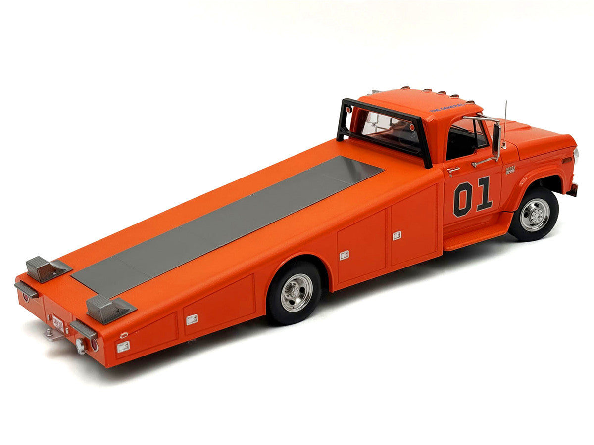 1970 Dodge D-300 Ramp Truck #01 "The General" Orange Limited Edition to 852 pieces Worldwide 1/18 Diecast Model Car by ACME Acme