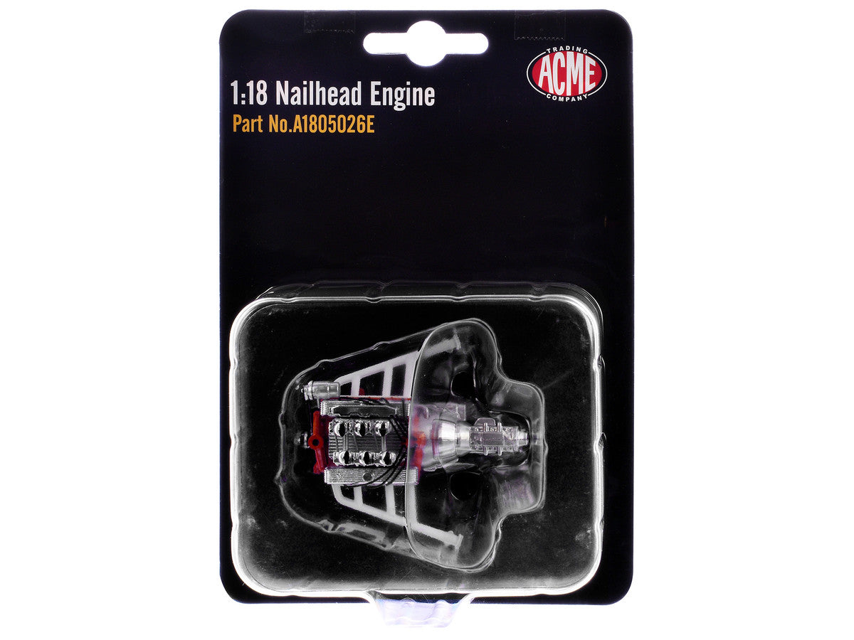 Nailhead Engine Replica from "1932 Ford 3 Window Coupe 'Peppermint Twist'" 1/18 Model by ACME-2