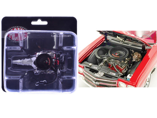 454 LS6 Engine and Transmission Replica from "1970 Chevrolet Chevelle SS" 1/18 Model by ACME Acme