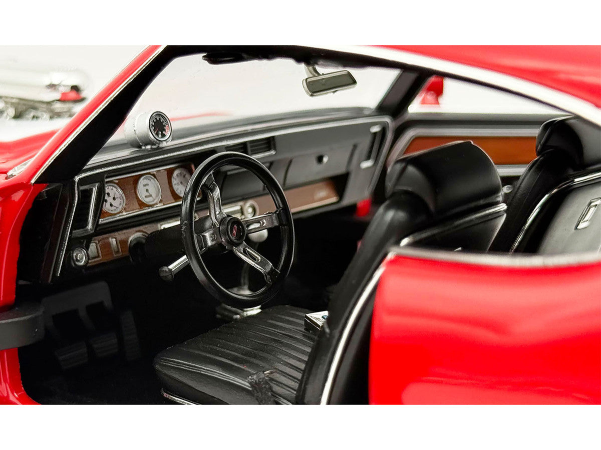 1970 Oldsmobile 442 W30 "W-Machine - Drag Outlaws" Red with White Stripes Limited Edition to 300 pieces Worldwide 1/18 Diecast Model Car by ACME Acme