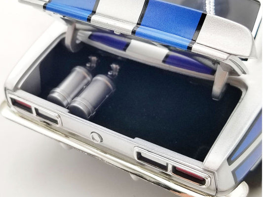1968 Chevrolet Camaro "Street Machines" Silver Metallic with Graphics Limited Edition to 300 pieces Worldwide 1/18 Diecast Model Car by ACME Acme