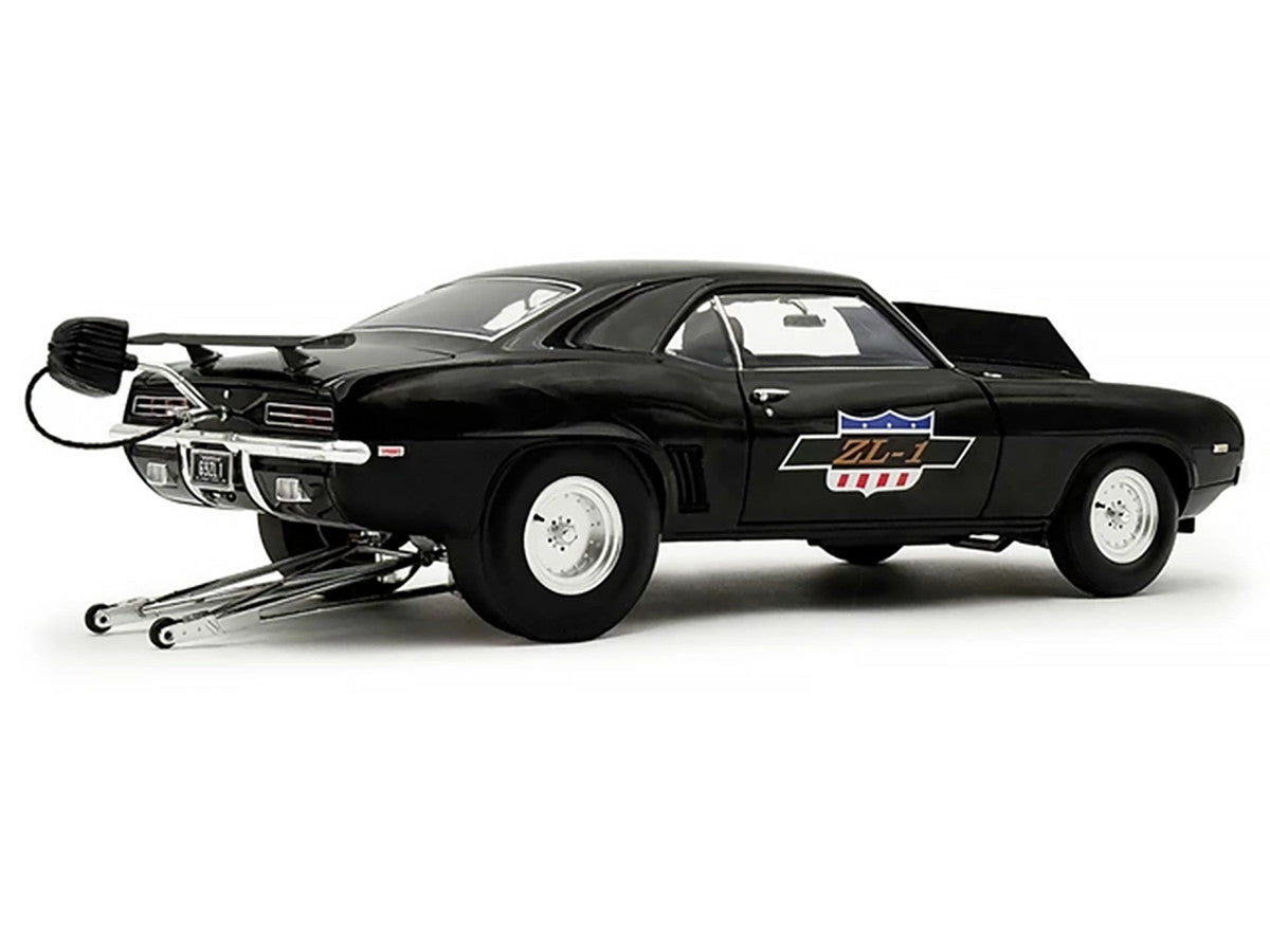 1969 Chevrolet Camaro ZL-1 "Drag Outlaws" Black Limited Edition to 372 pieces Worldwide 1/18 Diecast Model Car by ACME Acme