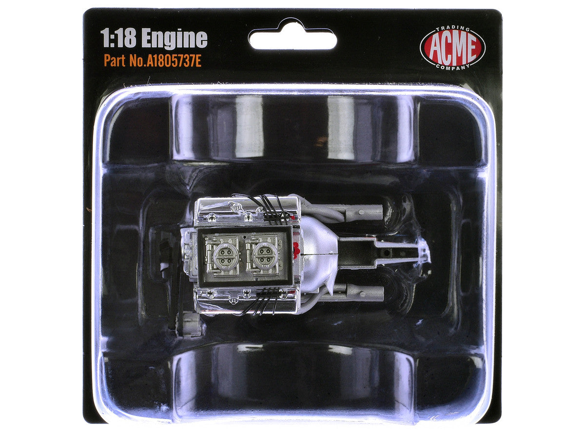 ZL-1 427 Engine and Transmission Replica from "1969 Chevrolet Camaro ZL-1" 1/18 Model by ACME Acme