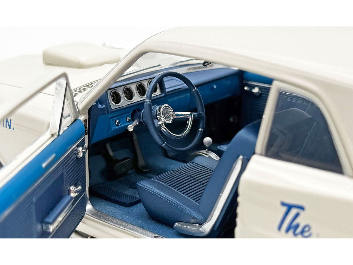 1963 Pontiac Tempest Super Duty "Wynn Engineering Co." White with Blue Interior Limited Edition to 315 pieces Worldwide 1/18 Diecast Model Car by ACME Acme