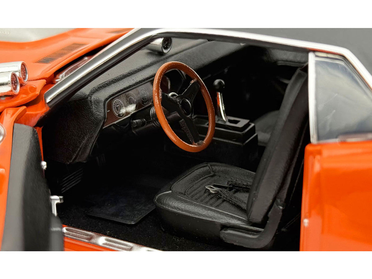 1970 Plymouth HEMI Cuda "Sun Kissed Cuda - Sox & Martin" Vitamin C Orange with Black Vinyl Top Limited Edition to 444 pieces Worldwide 1/18 Diecast Model Car by ACME Acme