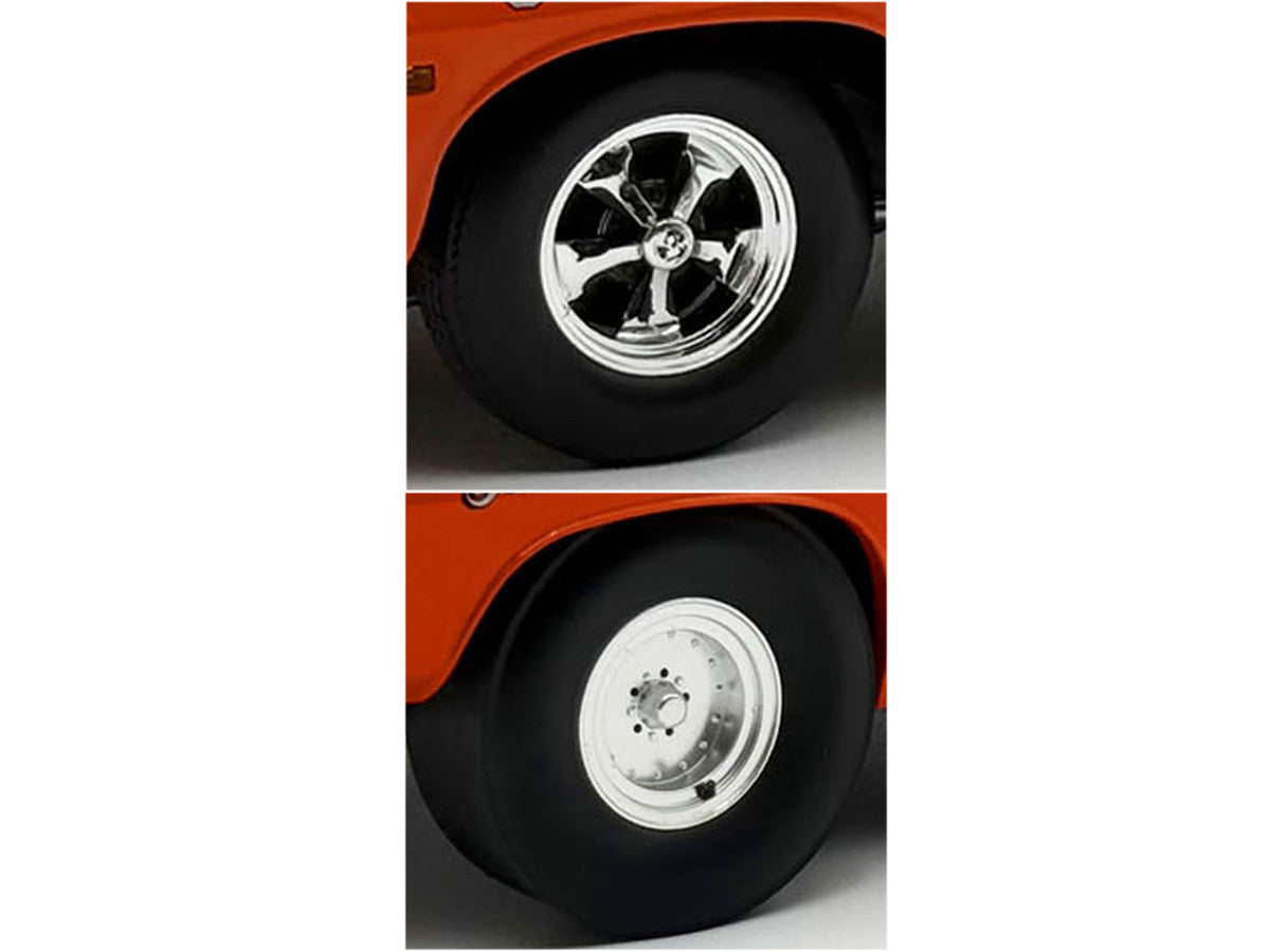 "Centerline/Keystone" Wheel and Tire Set of 4 pieces from 1970 Plymouth HEMI Cuda for 1/18 Scale Models by ACME Acme