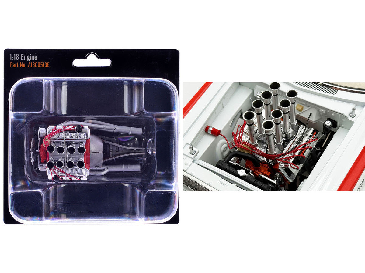 426 Injected HEMI Engine Replica from "1965 Dodge Coronet AWB" 1/18 Model by ACME Acme