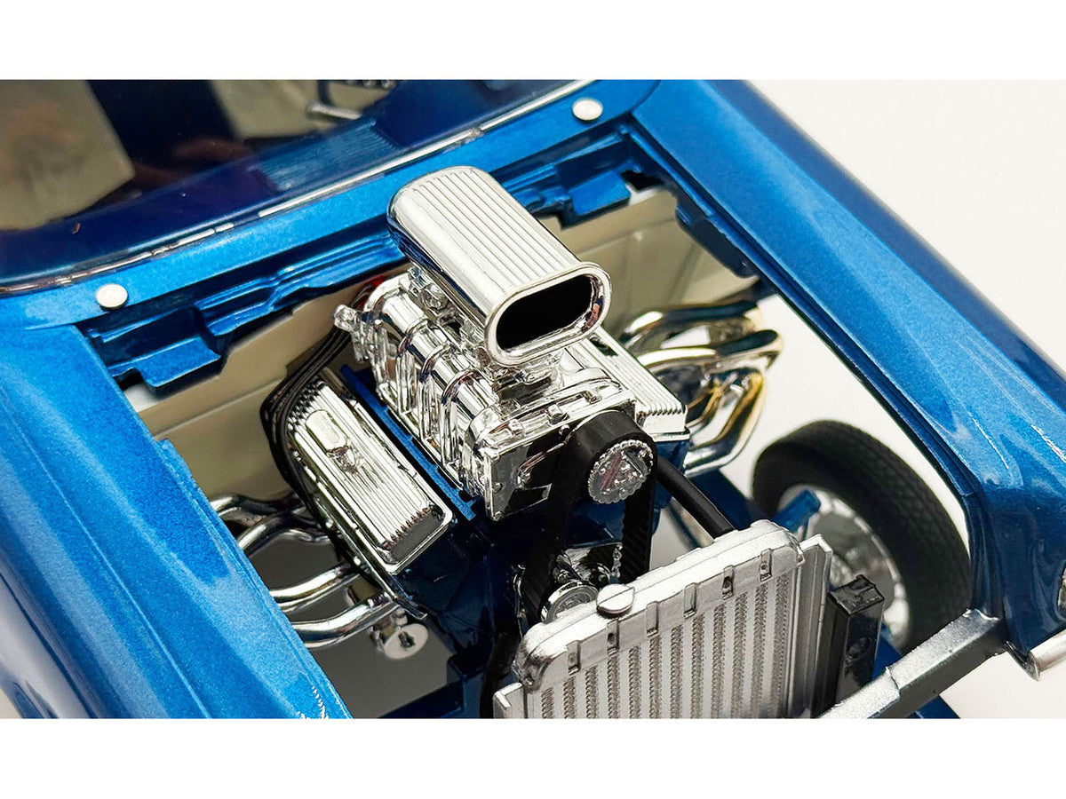 1957 Chevrolet 150 Gasser "High Roller" Blue Metallic Limited Edition to 300 pieces Worldwide 1/18 Diecast Model Car by ACME-2