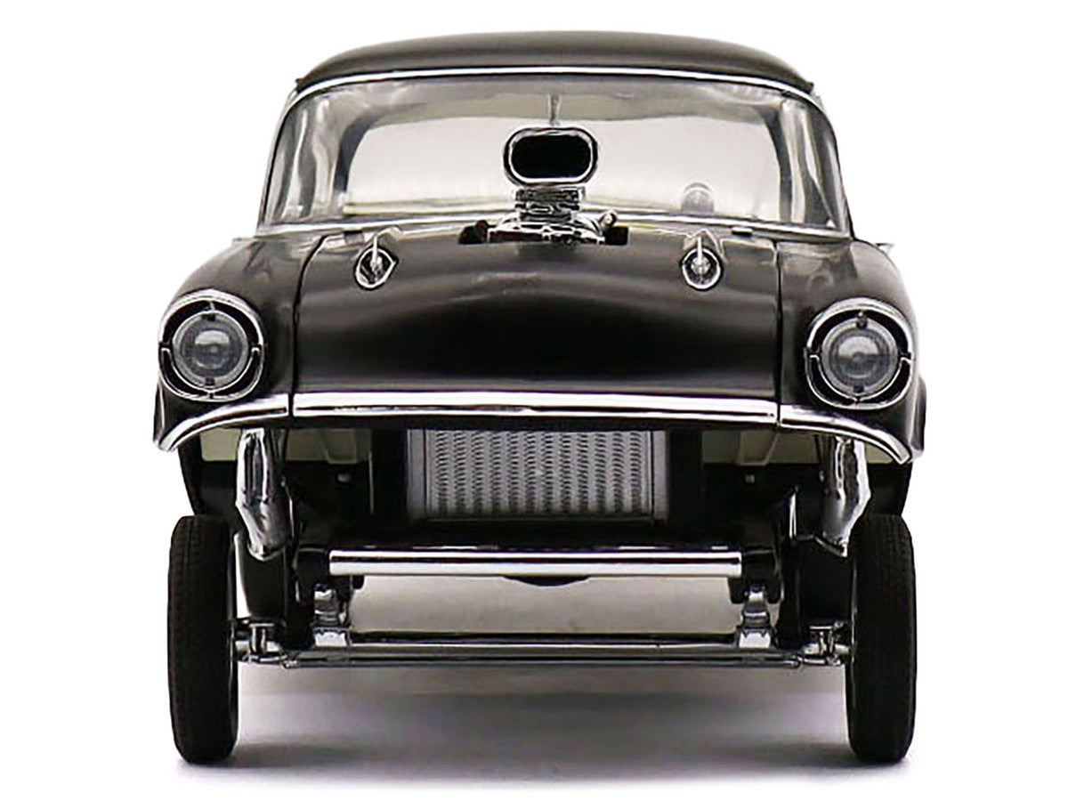 1957 Chevrolet 150 Gasser "Prime Time" Black Limited Edition to 204 pieces Worldwide 1/18 Diecast Model Car by ACME-0