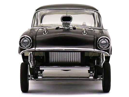 1957 Chevrolet 150 Gasser "Prime Time" Black Limited Edition to 204 pieces Worldwide 1/18 Diecast Model Car by ACME-0