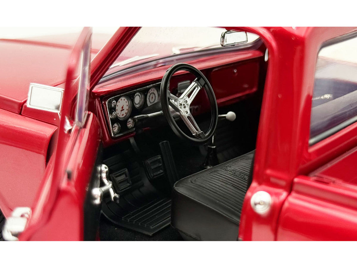 1967 Chevrolet C-10 Custom Pickup Truck "Showtime" Deep Candy Red Metallic Limited Edition to 612 pieces Worldwide 1/18 Diecast Model Car by ACME-2
