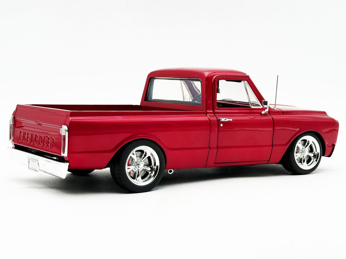 1967 Chevrolet C-10 Custom Pickup Truck "Showtime" Deep Candy Red Metallic Limited Edition to 612 pieces Worldwide 1/18 Diecast Model Car by ACME-0