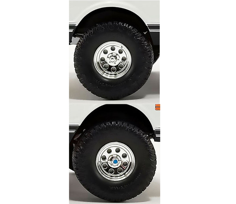 "Offroad" 35" Mag Wheel and Tire Set of 4 pieces from 1971 Chevrolet K5 Blazer for 1/18 Scale Models by ACME Acme