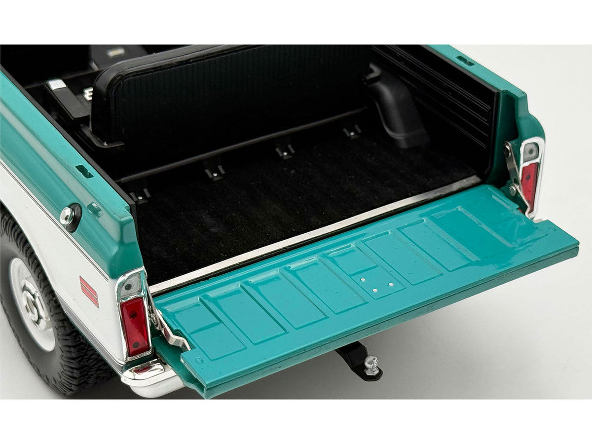 1972 Chevrolet Blazer K/5 "Route 66 100th Anniversary" Green and White with Black Stripes Limited Edition 1/18 Diecast Model Car by ACME Acme