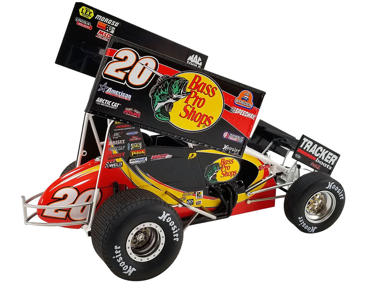 Winged Sprint Car #20 Danny Lasoski "Bass Pro Shops" "National Sprint Car Hall of Fame" 1/18 Diecast Model Car by ACME