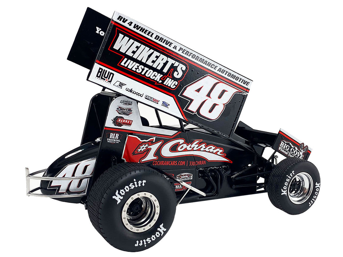 Winged Sprint Car #48 Danny Dietrich "Weikert's Livestock Inc." Gary Kauffman Racing (2024) 1/18 Diecast Model Car by ACME Acme