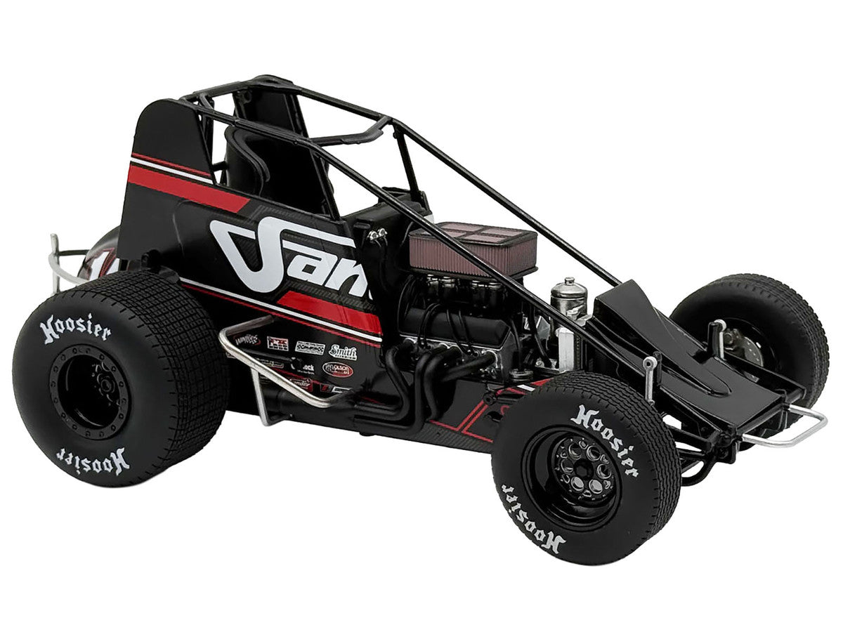 Winged Sprint Car #14 Spencer Bayston "Four CCCC's Construction - Sander" Jason Meyers Racing (2025) 1/18 Diecast Model Car by ACME-0