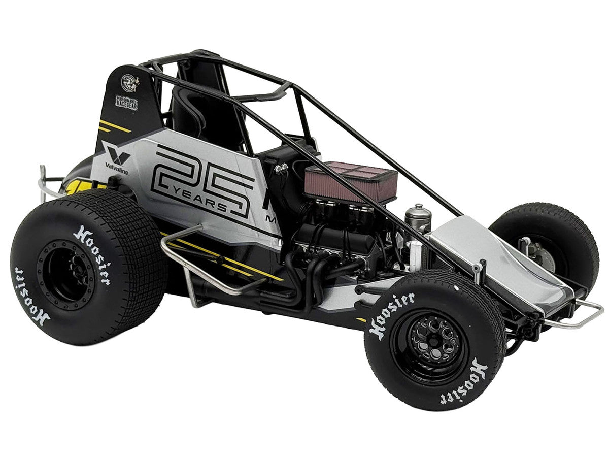 Winged Sprint Car #17 Cory Eliason "Devil Race Karts" Monte Motorsports (2025) 1/18 Diecast Model Car by ACME-0