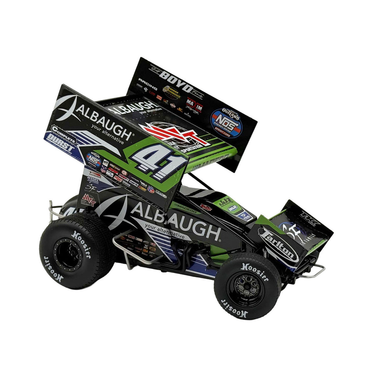 Winged Sprint Car #41 Carson Macedo "Albaugh" Jason Johnson Racing (2026) 1/18 Diecast Model Car by ACME Acme