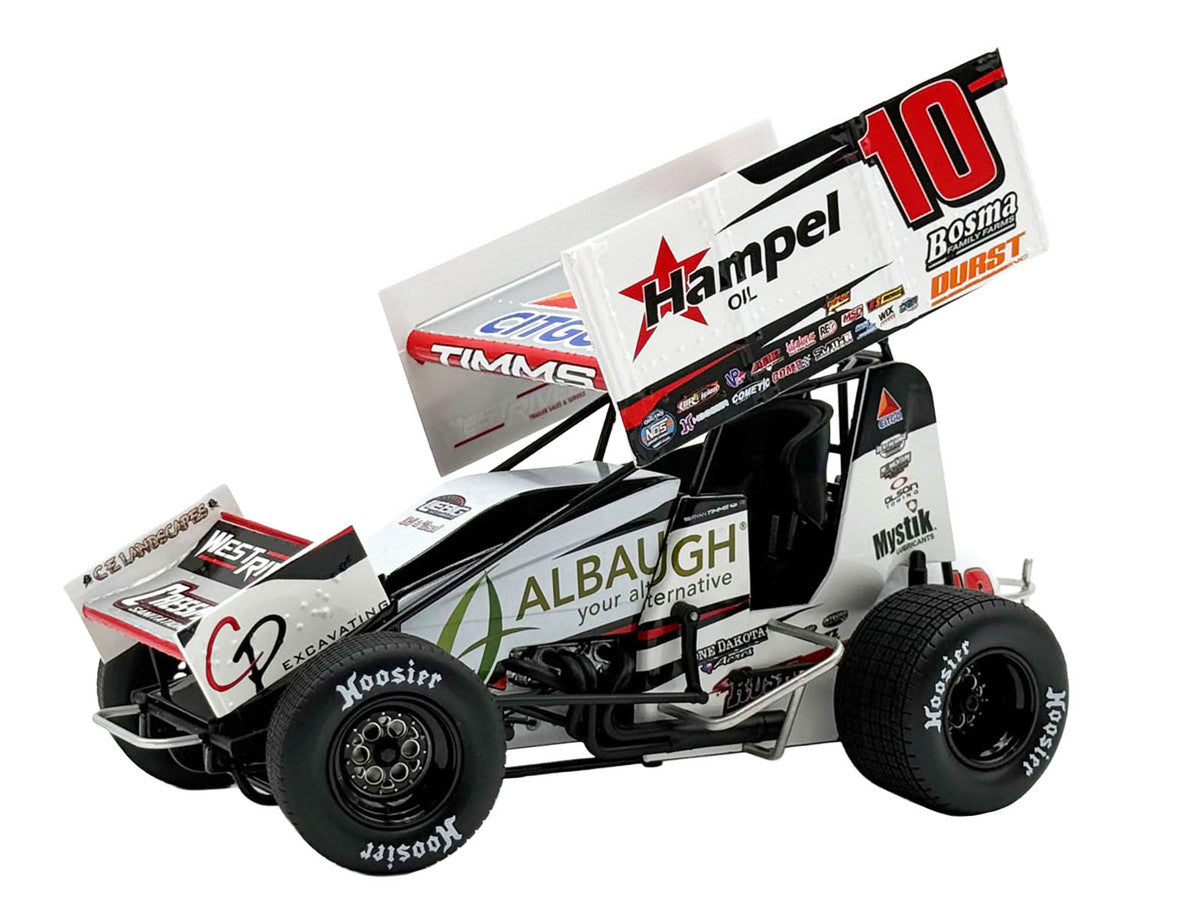 Winged Sprint Car #10 Ryan Timms "Liebig Motorsports - Hampel Oil" (2026) 1/18 Diecast Model Car by ACME Acme
