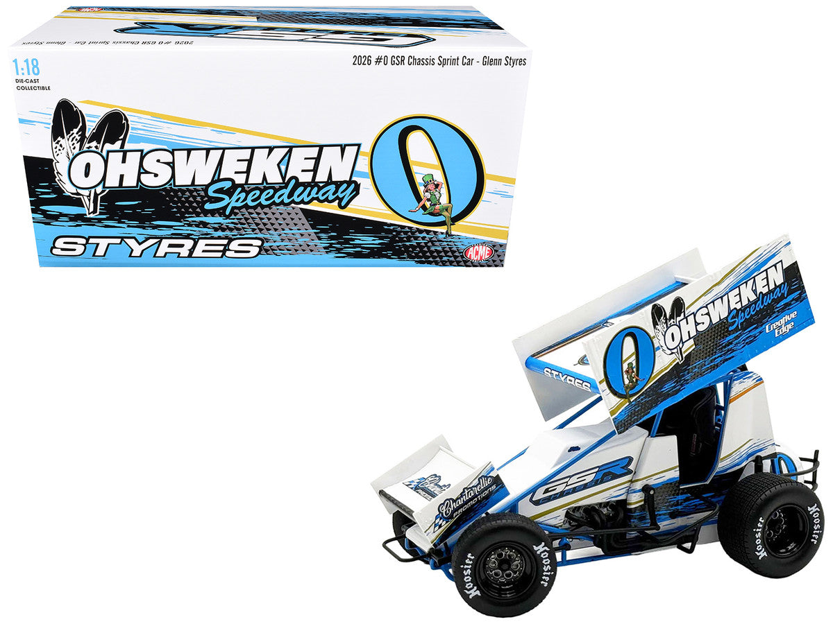 Winged Sprint Car #0 Glenn Styres "GSR Chassis - Ohsweken Speedway" (2026) 1/18 Diecast Model Car by ACME Acme