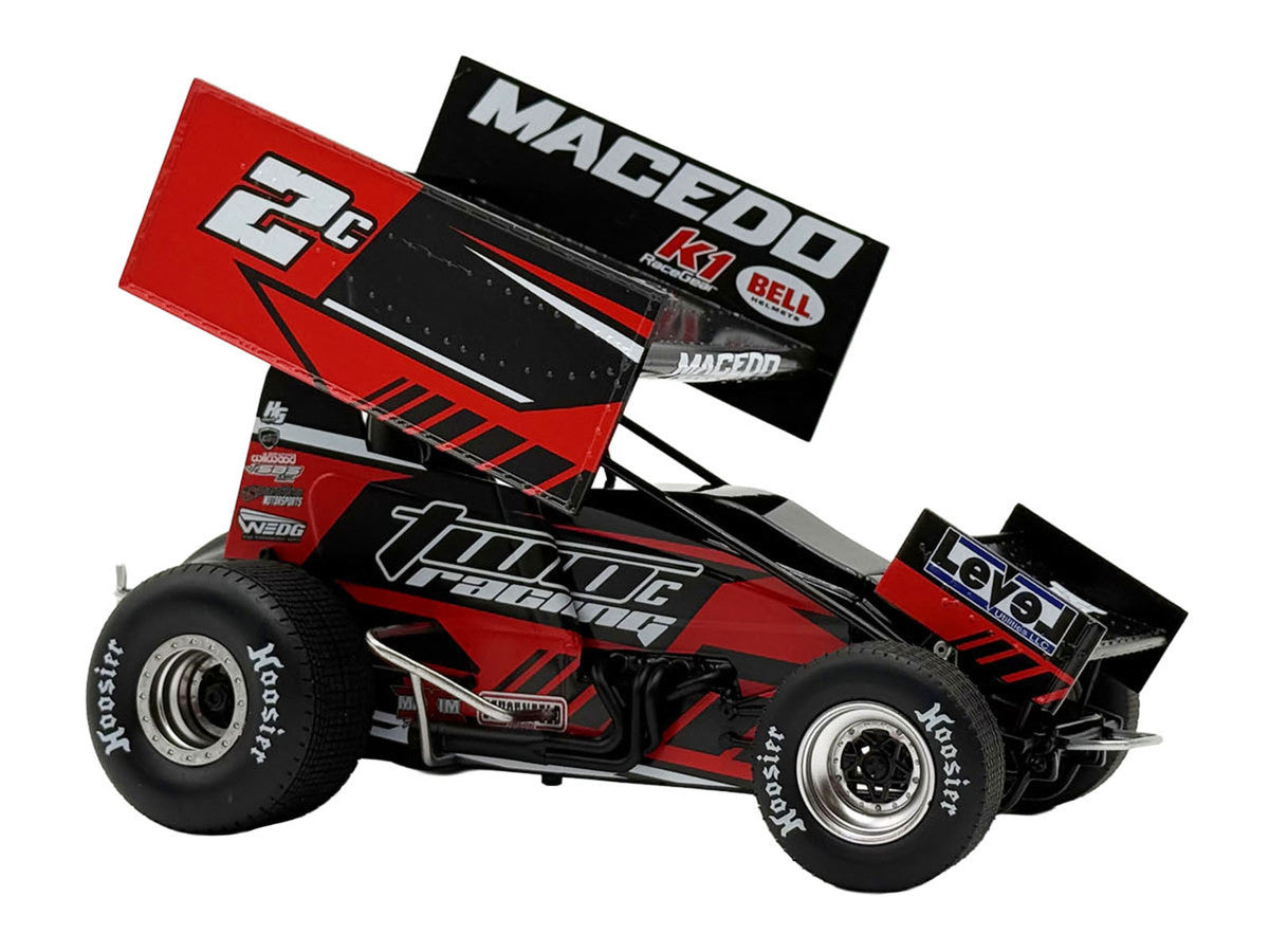 Winged Sprint Car #2C Cole Macedo "Two C Racing" (2026) 1/18 Diecast Model Car by ACME Acme