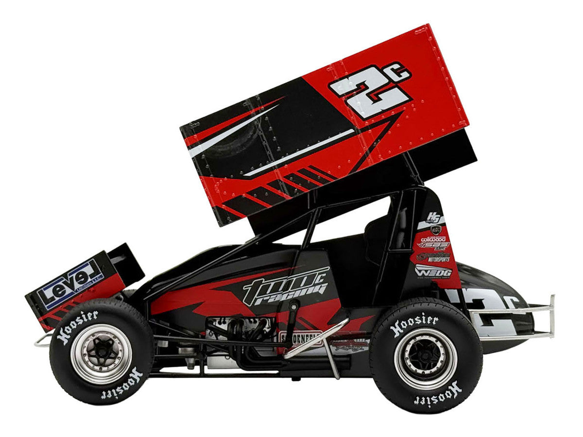 Winged Sprint Car #2C Cole Macedo "Two C Racing" (2026) 1/18 Diecast Model Car by ACME Acme