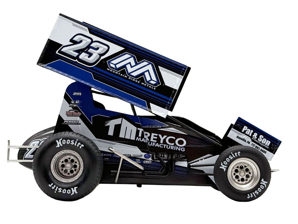 Winged Sprint Car #23 Chase Dietz "Treyco Manufacturing - Mountain Ridge Metals" (2026) 1/18 Diecast Model Car by ACME-2