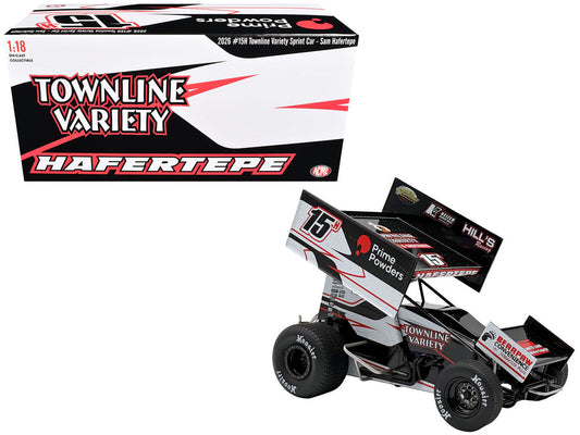 Winged Sprint Car #15H Sam Hafertepe "Townline Variety - Prime Powders" (2026) 1/18 Diecast Model Car by ACME Acme
