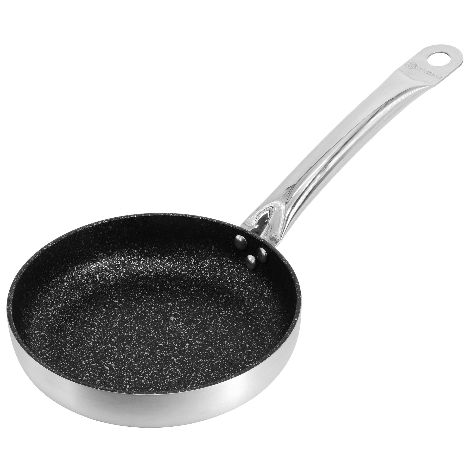 Korkmaz Gastro 8 Inch Proline Professional Series Tava and Frypan in Brushed Silver W2B