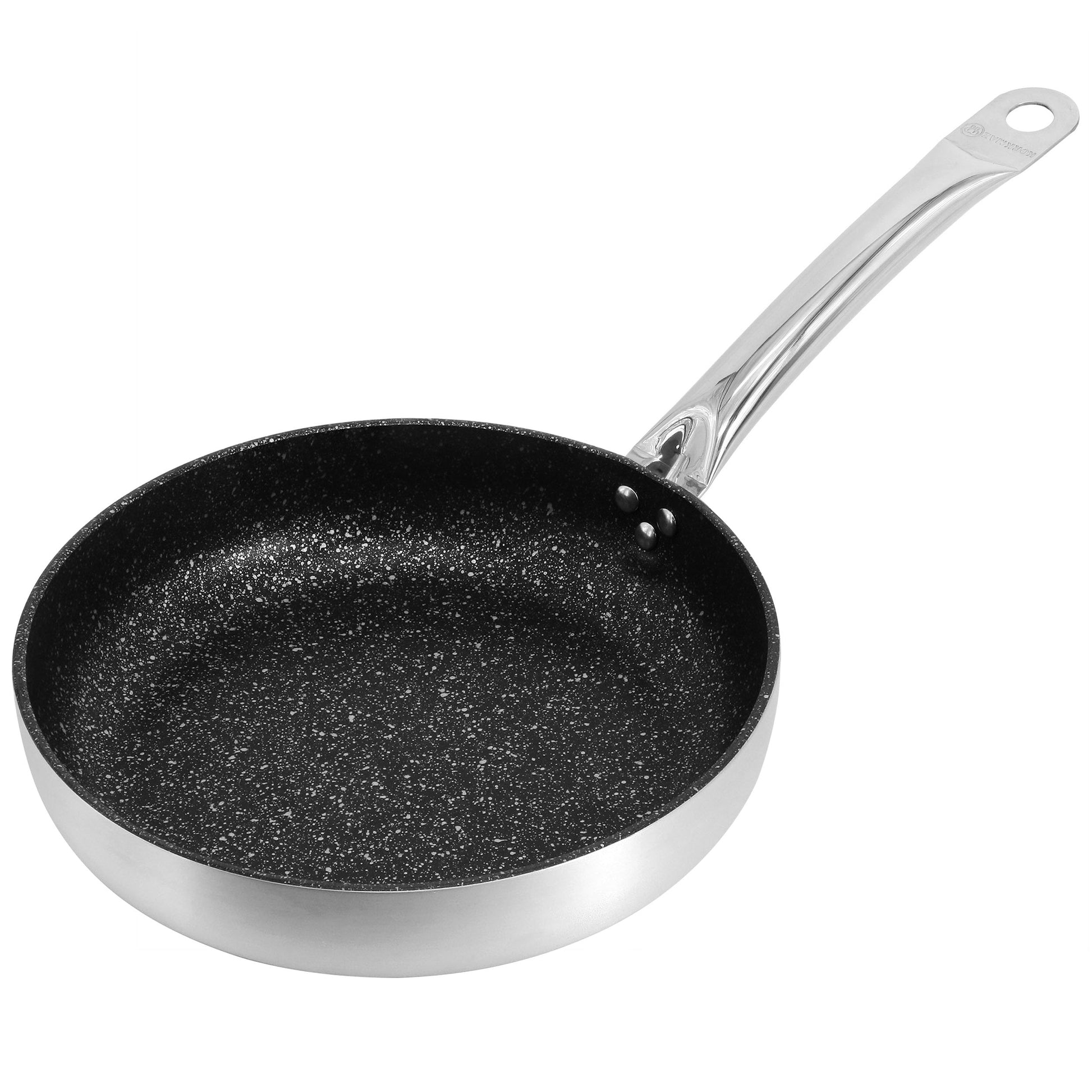 Korkmaz Gastro 10 Inch Proline Professional Series Tava and Frypan in Brushed Silver W2B