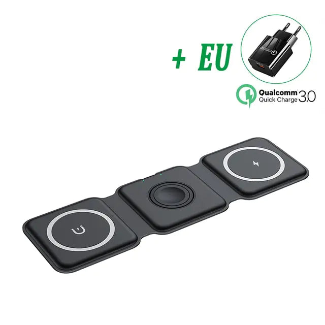 3 in 1 Magnetic Wireless Charger Pad Pi-Mart