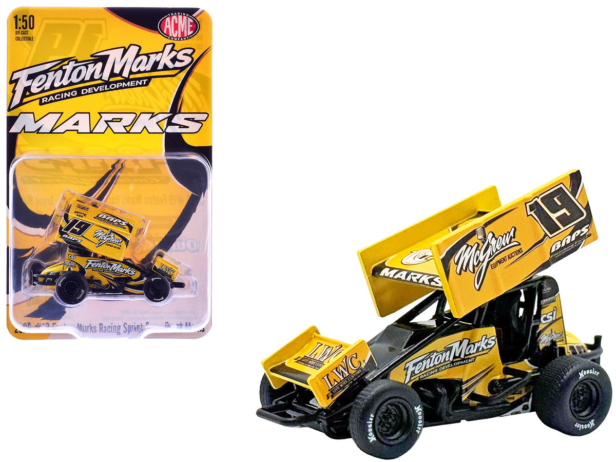 Winged Sprint Car #19 Brent Marks "Fenton Marks Racing" (2026) 1/50 Diecast Model Car by ACME Acme
