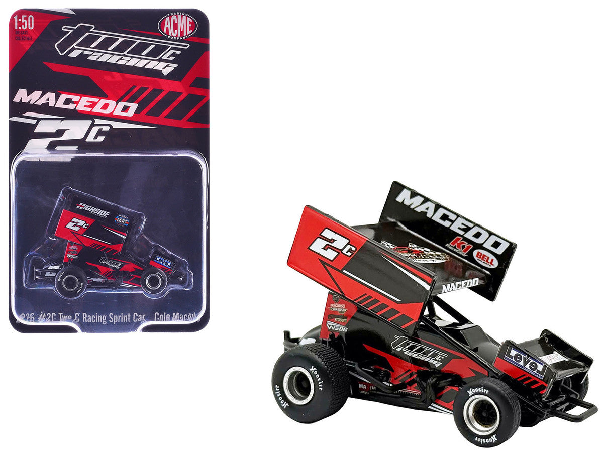 Winged Sprint Car #2C Cole Macedo "Two C Racing" (2026) 1/50 Diecast Model Car by ACME Acme