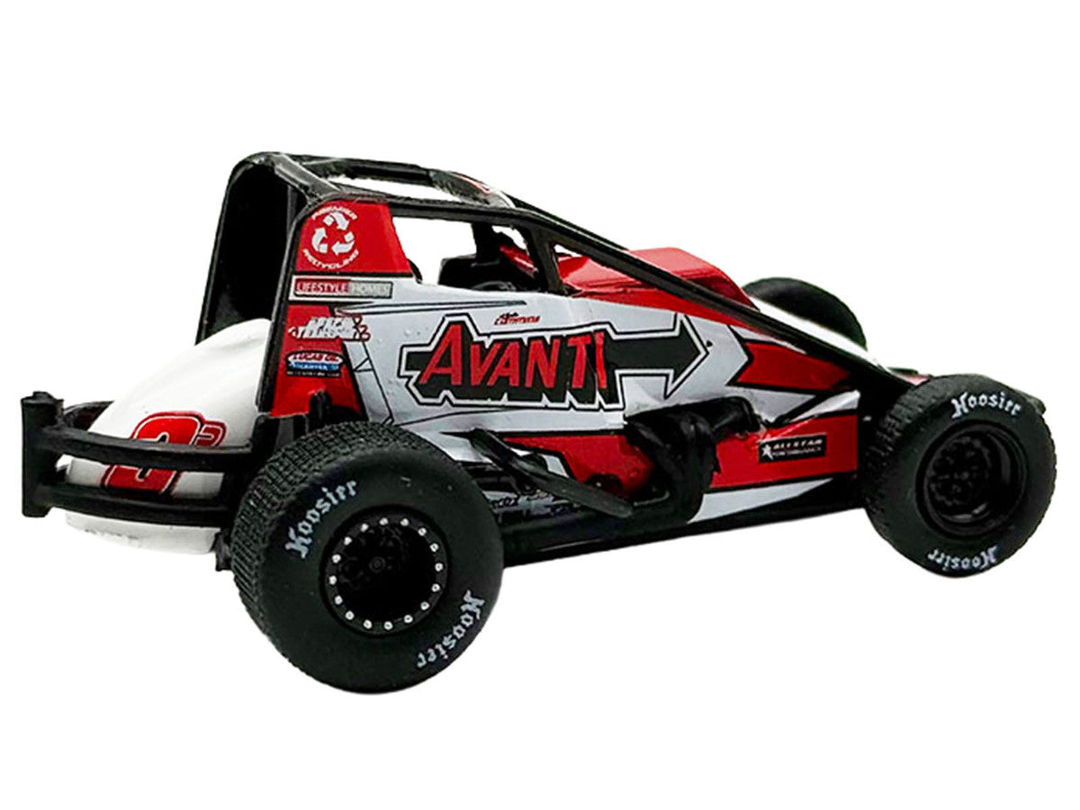 USAC Sprint Car #3P Kyle Cummins "Avanti" Champion "USAC Sprint Car National Championship" (2025) 1/64 Diecast Model Car by ACME-2