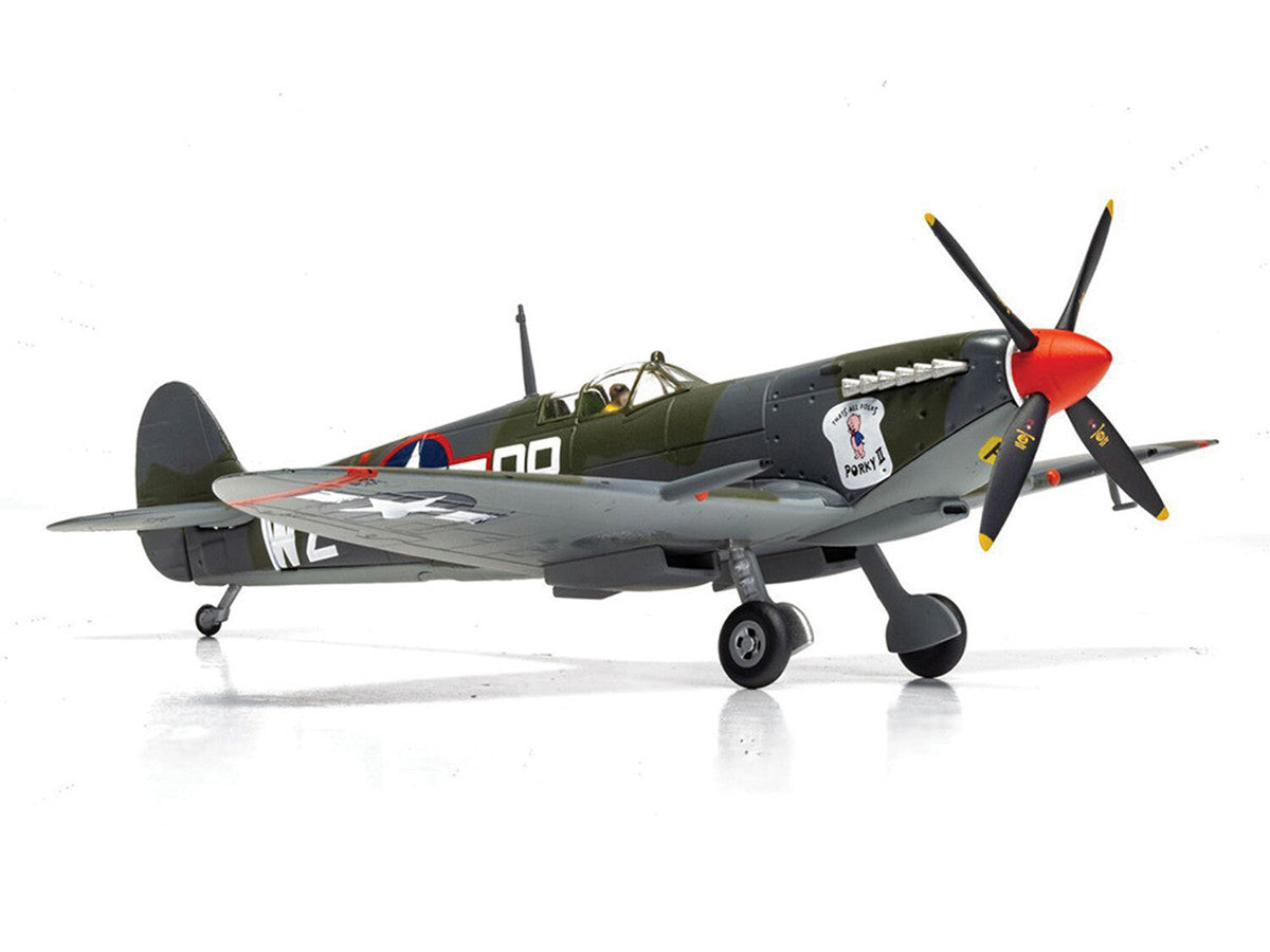 Supermarine Spitfire MkIXC Fighter Aircraft "Porky II Lt Robert Connor 309th Fighter Squadron 31st Fighter Group" (1943) United States Army Air Forces "The Aviation Archive" Series 1/72 Diecast Model by Corgi Corgi
