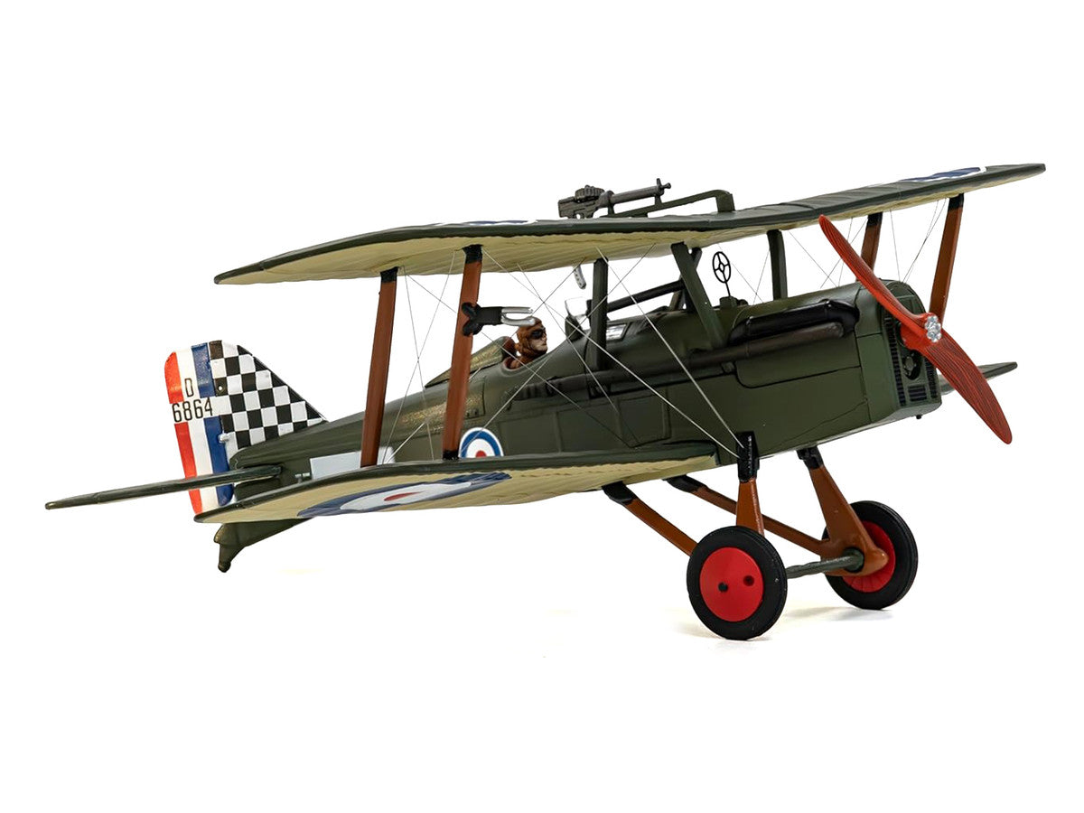 Royal Aircraft Factory SE5a Biplane Aircraft "D6864 Major Keith Logan Caldwell No. 74 Squadron Clairmarais South Aerodrome" (1918) Royal Air Force "The Aviation Archive" Series 1/48 Diecast Model by Corgi Corgi