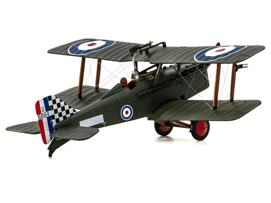 Royal Aircraft Factory SE5a Biplane Aircraft "D6864 Major Keith Logan Caldwell No. 74 Squadron Clairmarais South Aerodrome" (1918) Royal Air Force "The Aviation Archive" Series 1/48 Diecast Model by Corgi-1