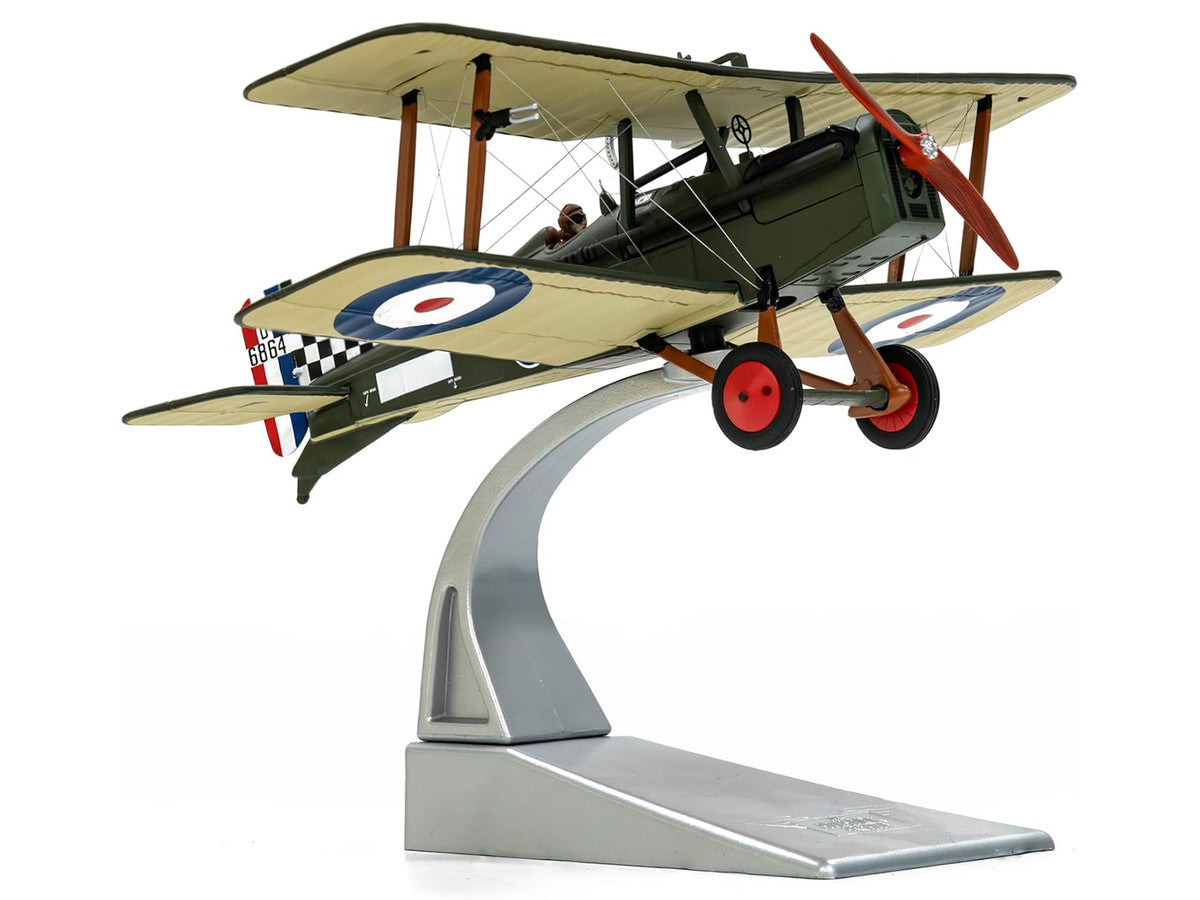 Royal Aircraft Factory SE5a Biplane Aircraft "D6864 Major Keith Logan Caldwell No. 74 Squadron Clairmarais South Aerodrome" (1918) Royal Air Force "The Aviation Archive" Series 1/48 Diecast Model by Corgi Corgi