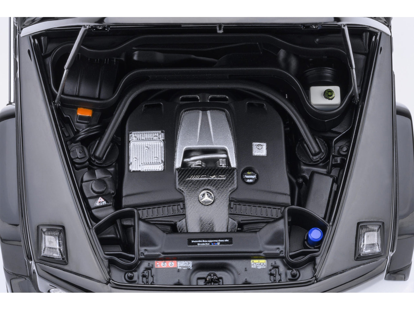 2019 Mercedes-Benz AMG G63 Black with Red Interior 1/18 Model Car by Autoart