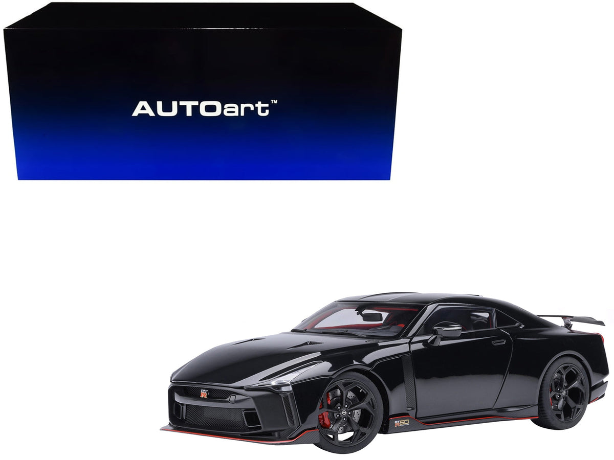 Nissan GT-R50 By ItalDesign Black and Matt Black 1/18 Model Car by Autoart W2B