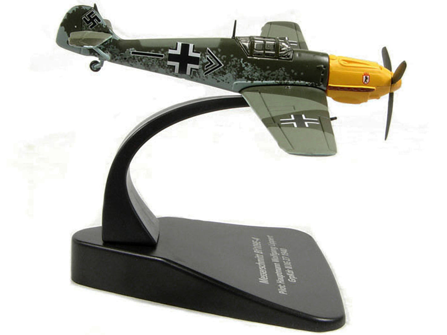 Messerschmitt Bf 109E-4 Fighter Plane Pilot: Hauptmann Wolfgang Lippert GrpKdr II/JG 27 (1940) "Oxford Aviation" Series 1/72 Diecast Model Airplane by Oxford Diecast