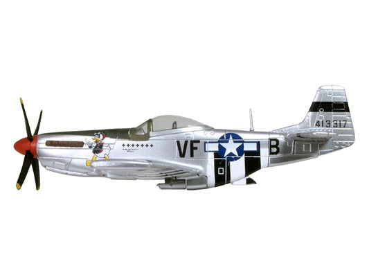 North American P-51D Mustang Fighter Aircraft "Captain Donald Emerson 336th Fighter Squadron 4th Fighter Group 8th AF Debden England" (1944) United States Army Air Forces "Oxford Aviation" Series 1/72 Diecast Model Airplane by Oxford Diecast-1