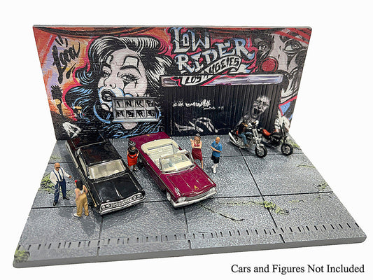 "American Diorama X INK BMBRS - LA Lowrider" Street Art Diorama for 1/64 Scale Models by American Diorama American Diorama