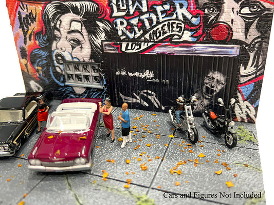 "American Diorama X INK BMBRS - LA Lowrider" Street Art Diorama for 1/64 Scale Models by American Diorama American Diorama