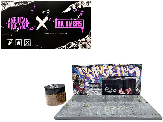 "American Diorama X INK BMBRS - LA Graffiti" Street Art Diorama for 1/64 Scale Models by American Diorama