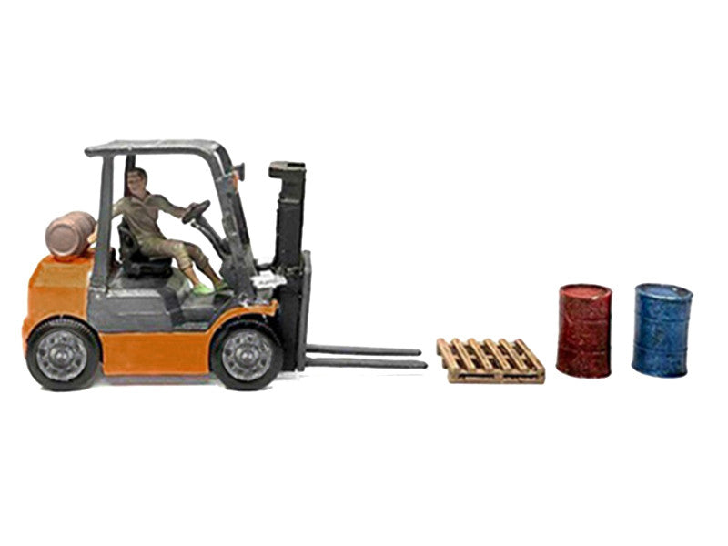 "Heavy Lifters 2" 4 piece Diecast Set Limited Edition for 1/64 Scale Models by American Diorama American Diorama