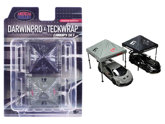 "DarwinPro x Teckwrap" Canopy 2 Piece Set Limited Edition for 1/64 Scale Models by American Diorama American Diorama